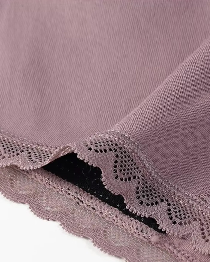 Camel brown Hipster Lace Period Panty