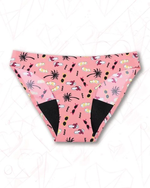 Detalle Slip Menstrual Adolescentes Rosa Playa