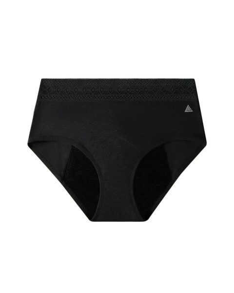 Braga Menstrual 🩸 Cintura Alta Encaje Negro | Libertad Menstrual