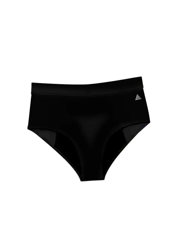 High Waist Black Bamboo Menstrual Panty 🩸 Libertad Menstrual