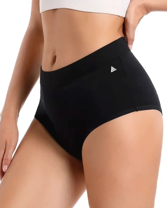 High Waist Black Bamboo Menstrual Panty 🩸 Libertad Menstrual
