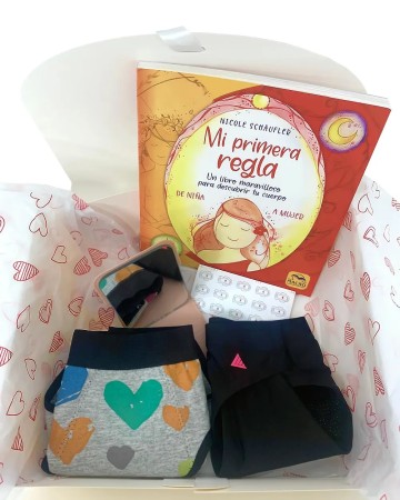 Kit Mi Primera Regla Niñas y Adolescentes 🩸 Hipster + Tanga