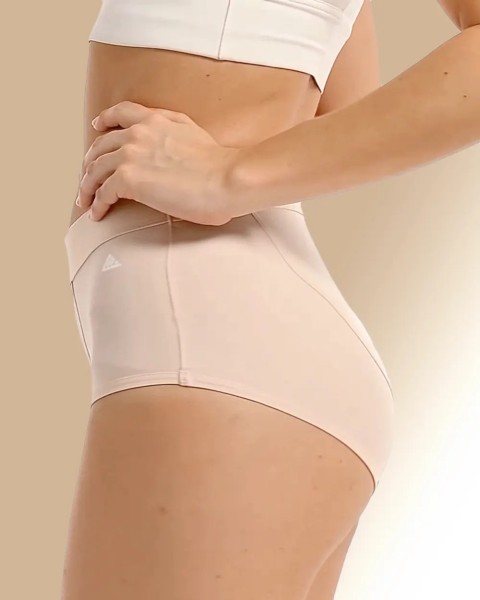 Braga Menstrual Cintura Alta Beige Skin | Libertad Menstrual