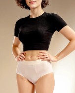 Braga Menstrual Cintura Alta Bambú Beige-Apricot
