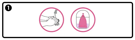 Step 1 Clean hands and cup